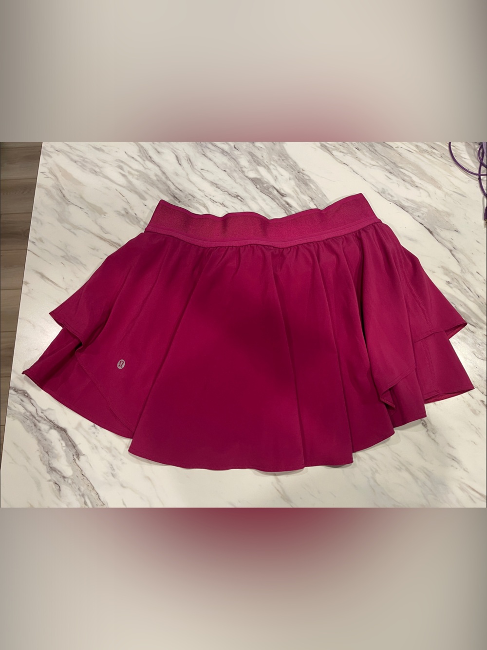 lululemon athletica Magenta Pink Layered Mini Skirt